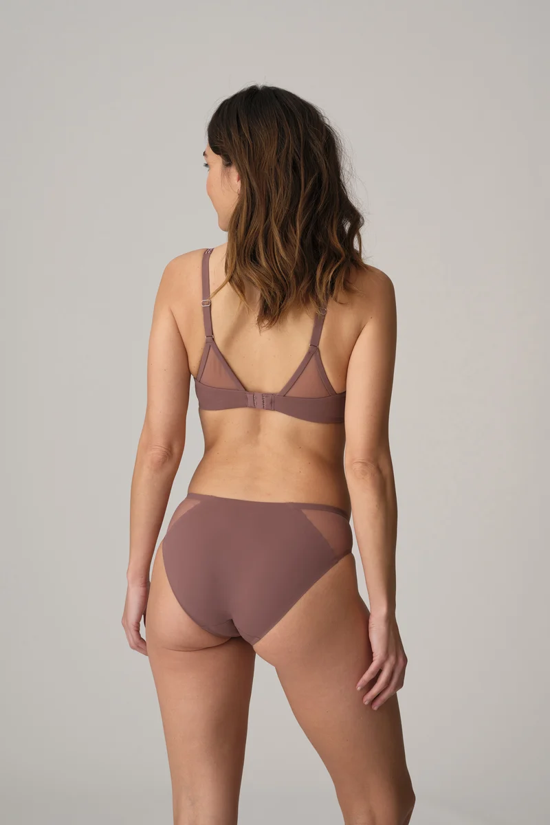 LOUIE satin taupe Rioslip