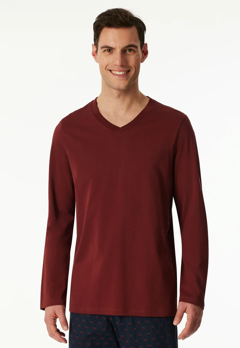 Langarmshirt V-Ausschnitt