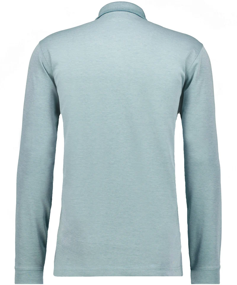 Softknit-Polo mit Brusttasche, Langarm