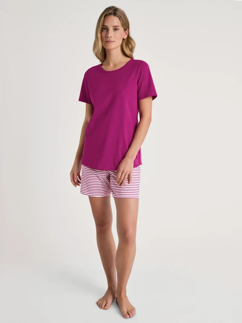 DAMEN Pyjama kurz, orchid flower
