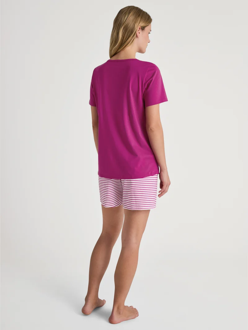DAMEN Pyjama kurz, orchid flower