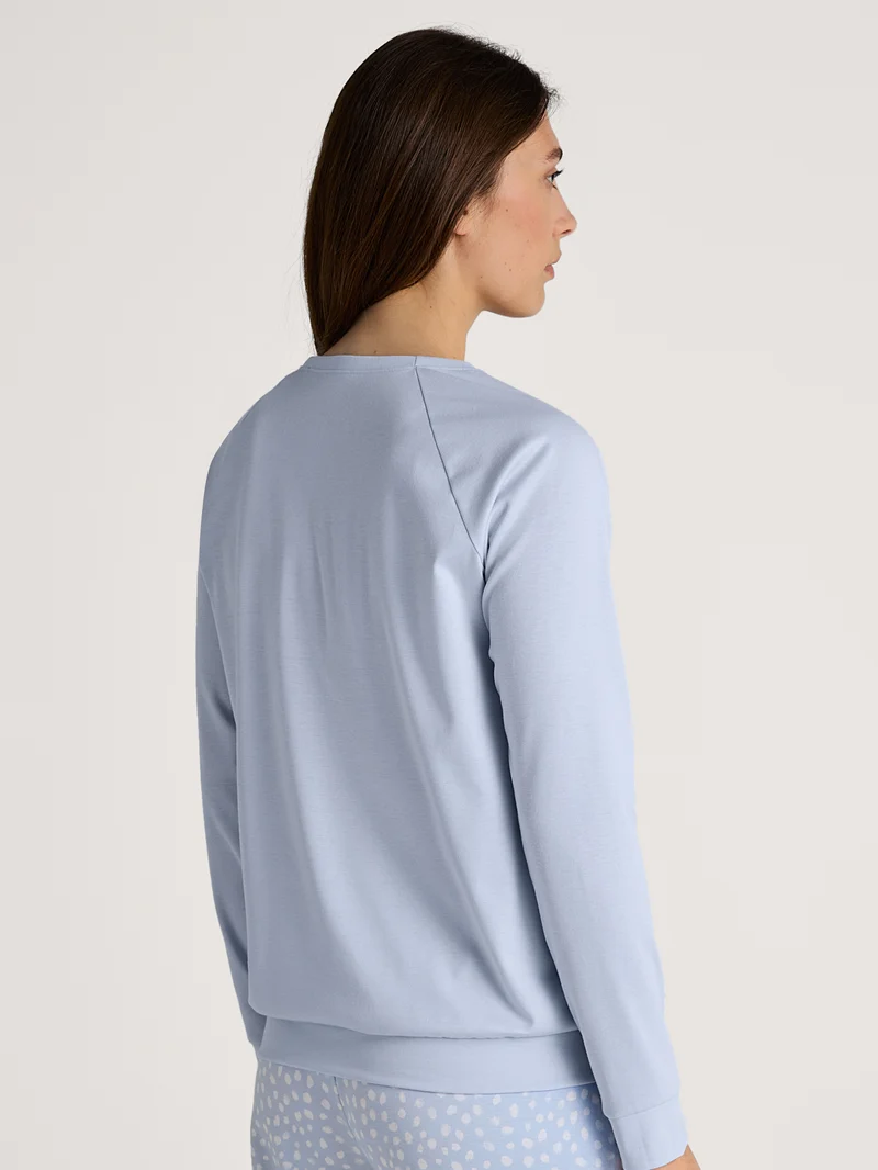 DAMEN Shirt langarm, harmony blue