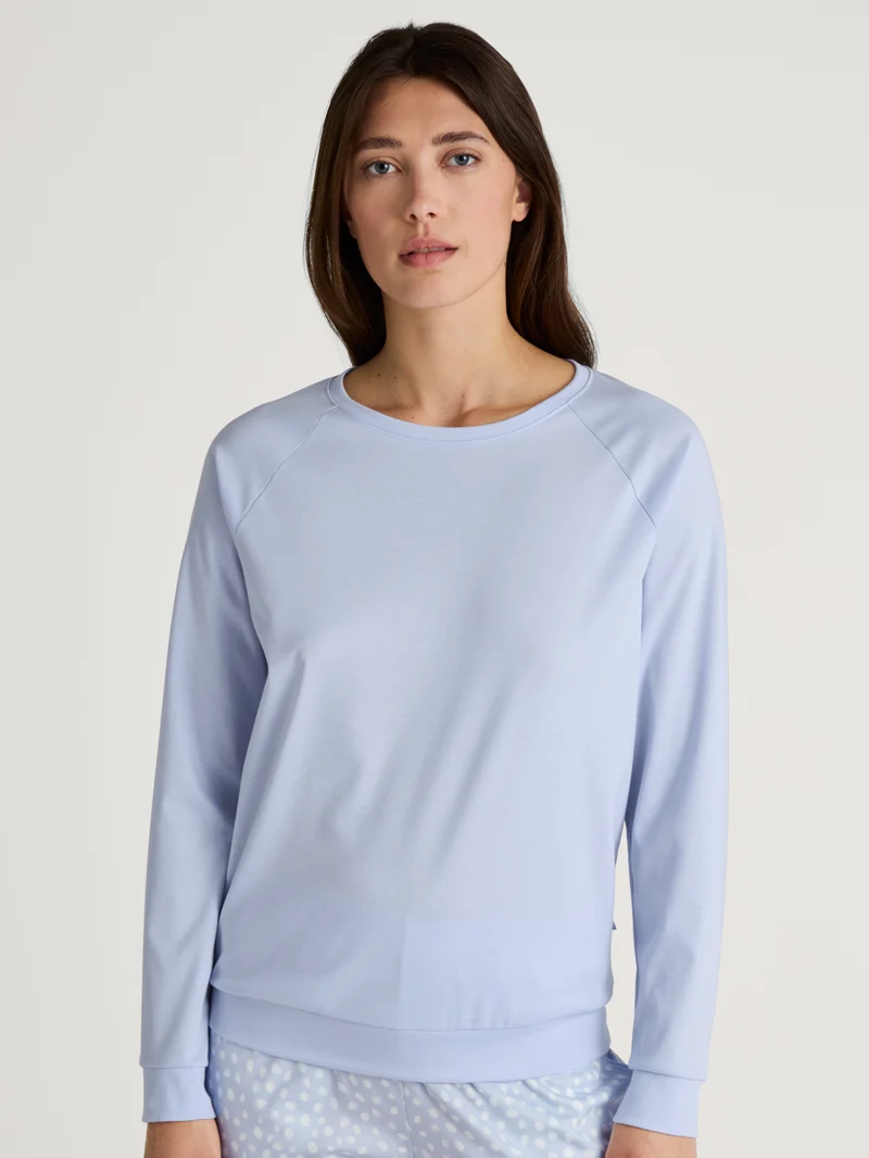 DAMEN Shirt langarm, harmony blue