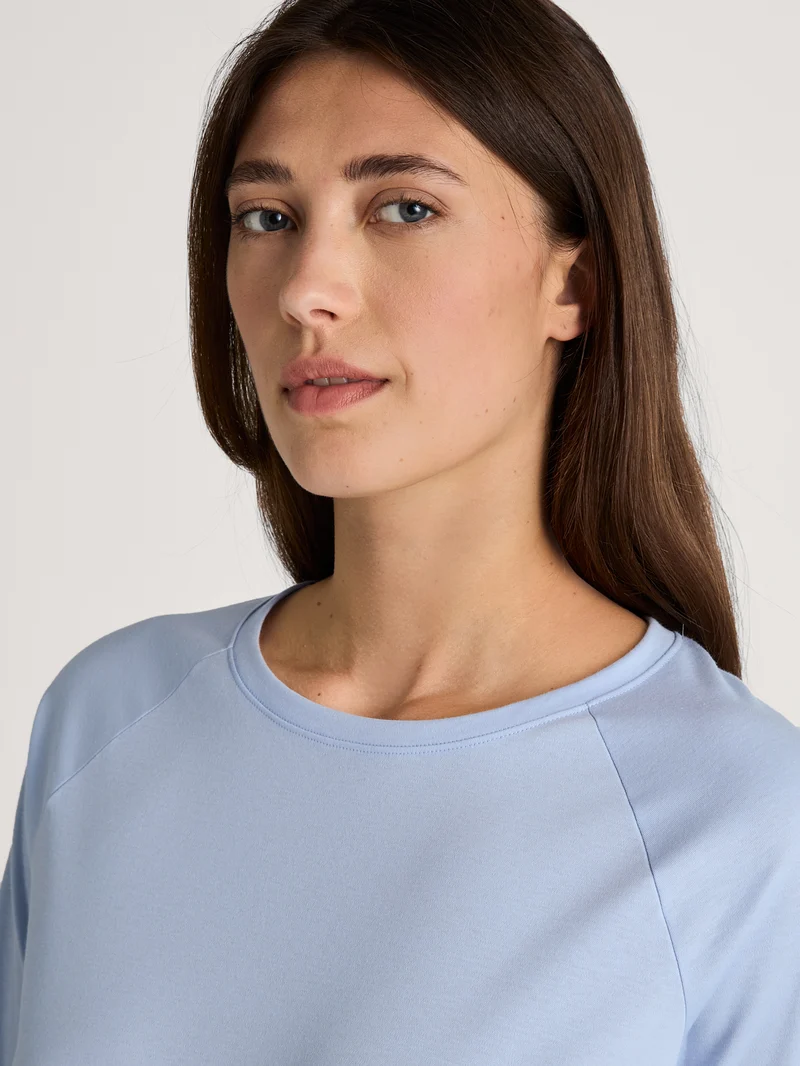 DAMEN Shirt langarm, harmony blue