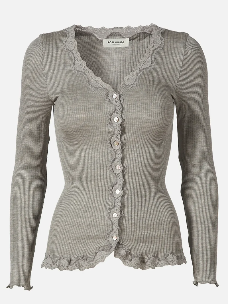 RWBabette LS V-neck Regular Lace Cardigan