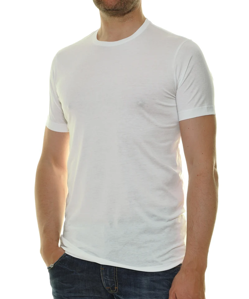 2 T-Shirt Doppelpack Bodyfit mit Rundhals