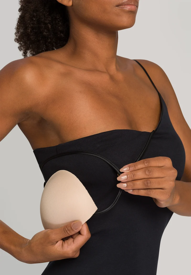 Cotton Seamless Spaghetti Top Padded
