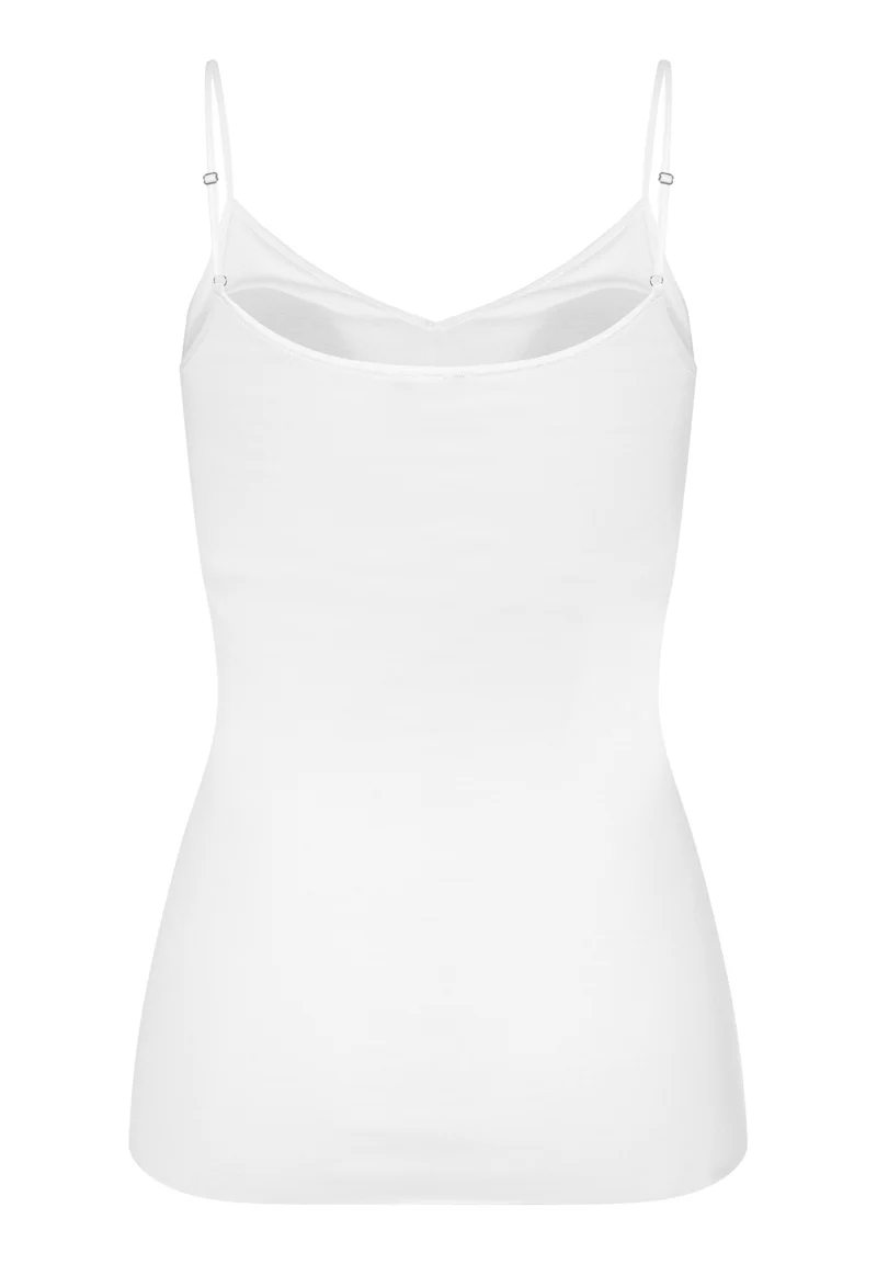Cotton Seamless Spaghetti Top Padded