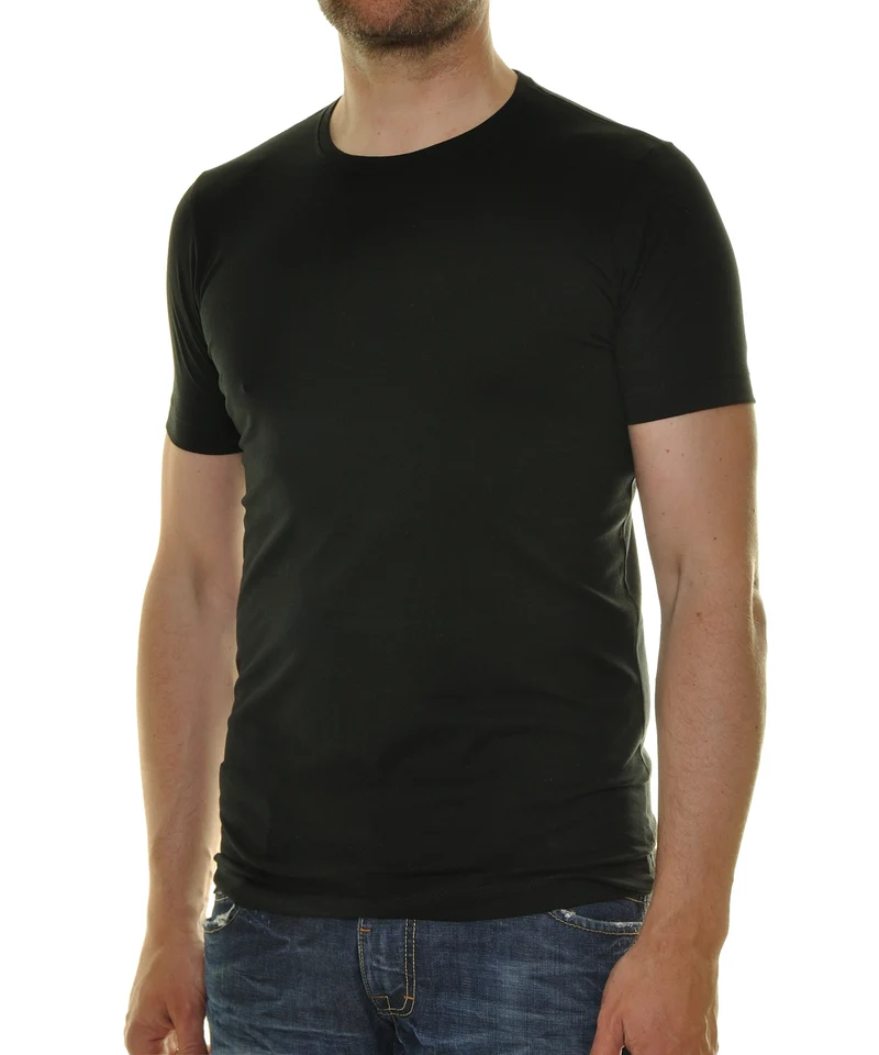 2 T-Shirt Doppelpack Bodyfit mit Rundhals