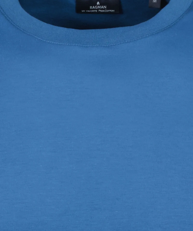 Pima T-Shirt Rundhals mit Bündchen