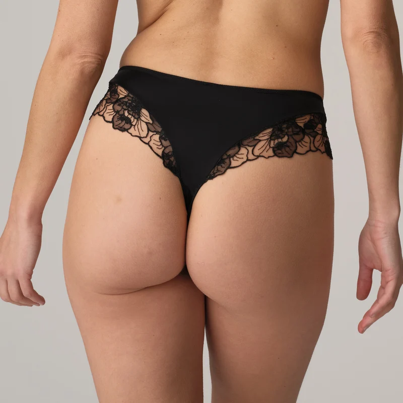 SANCHA schwarz Luxus String