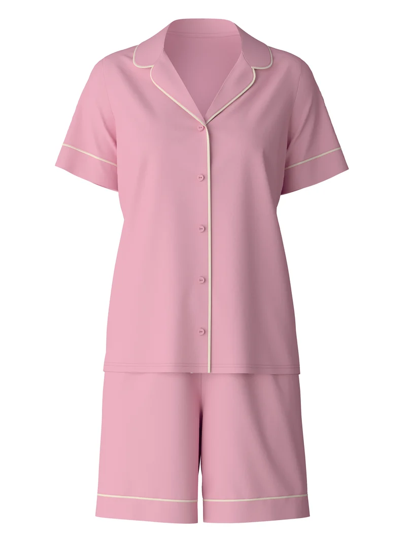 DAMEN Pyjama kurz, cherry blossom