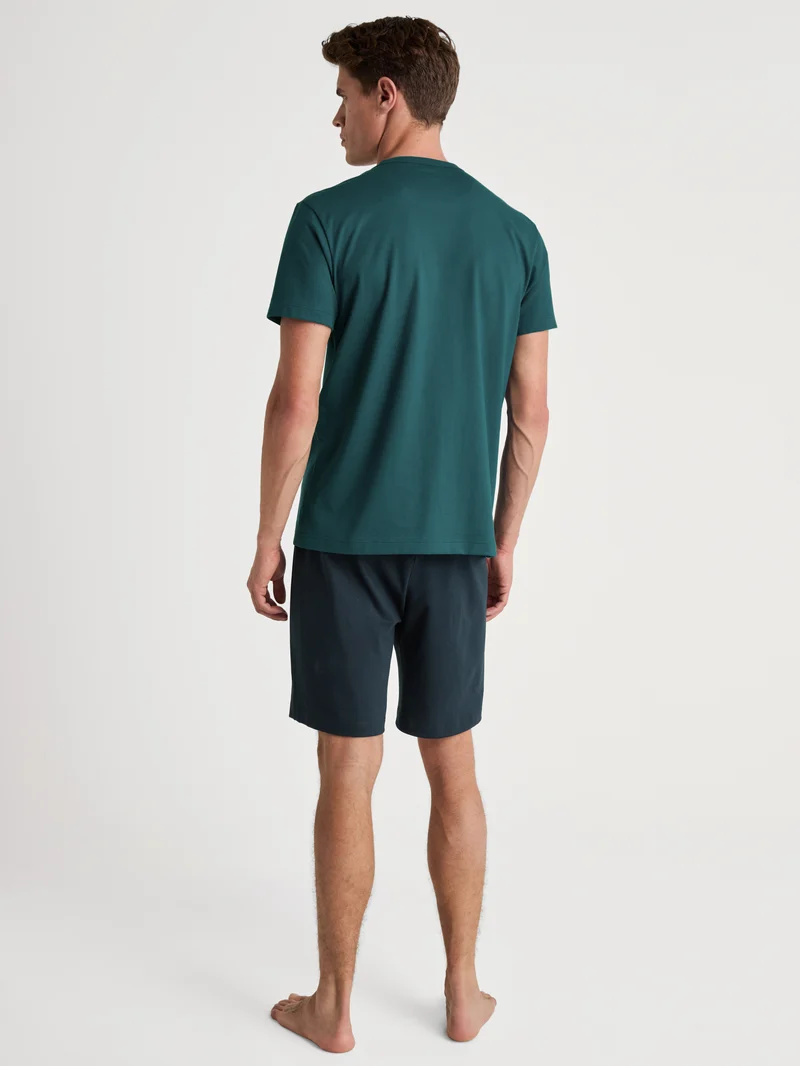 HERREN Pyjama kurz, legion blue