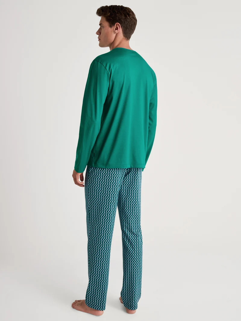 HERREN Pyjama, pond green