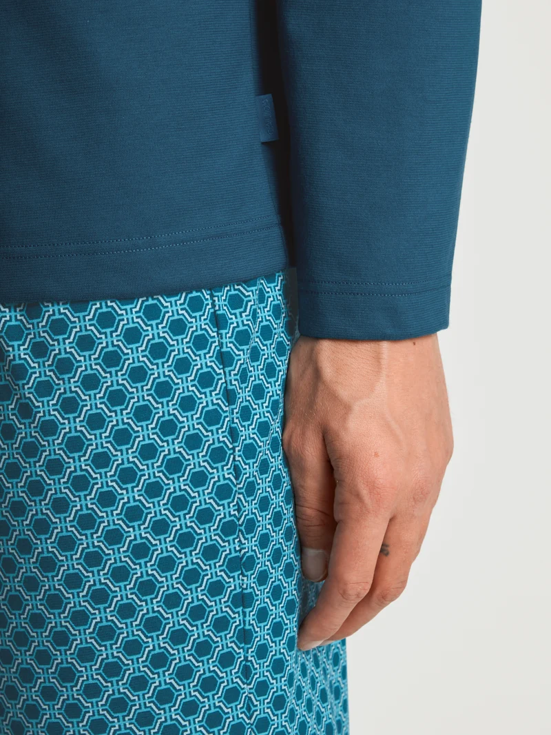 HERREN Pyjama, legion blue