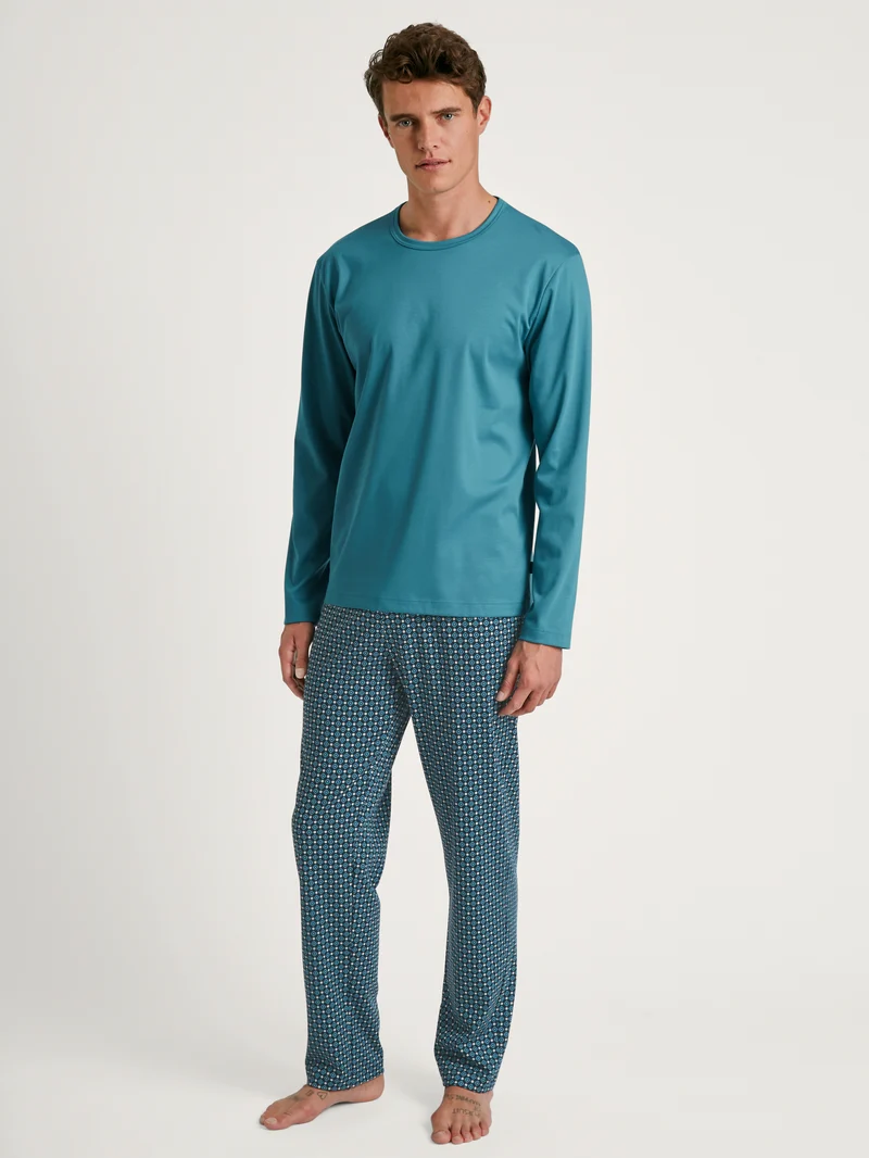 HERREN Pyjama, storm blue