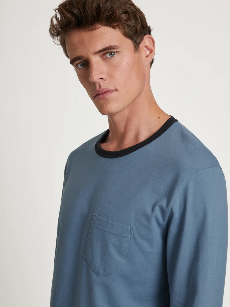 HERREN Pyjama, coronet blue
