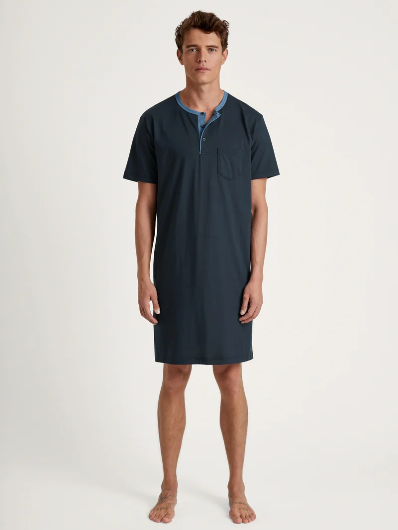 HERREN Nachthemd, dark sapphire