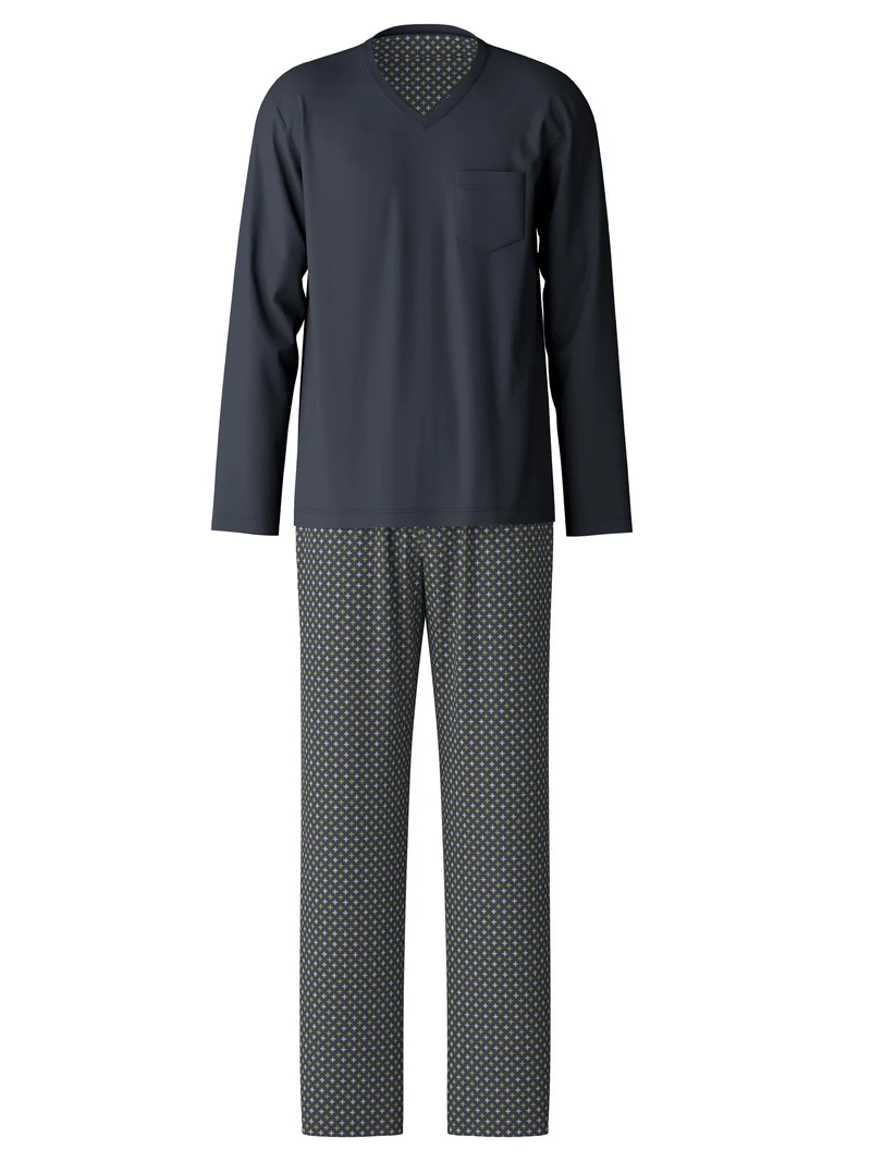 HERREN Pyjama, anthrazit