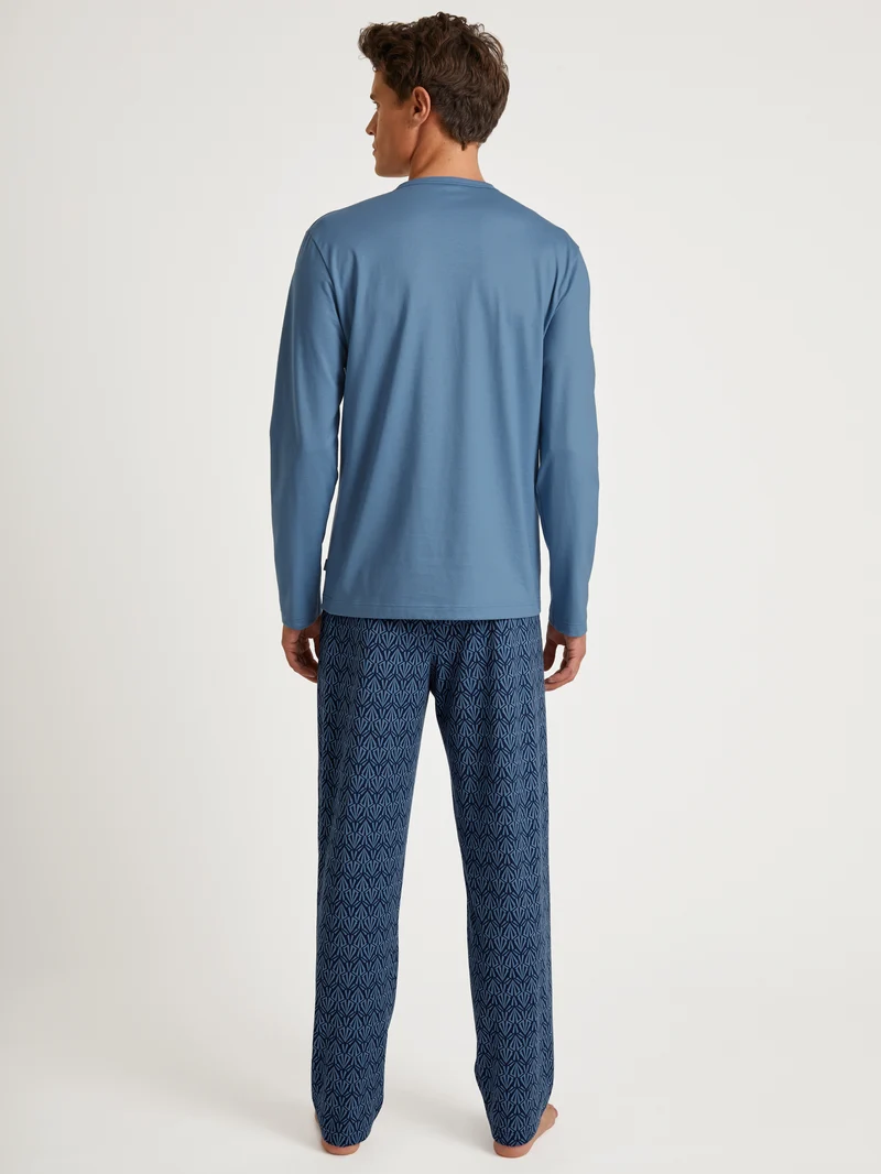 HERREN Pyjama, coronet blue