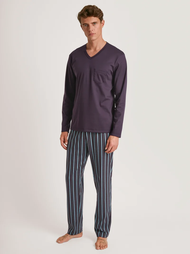 HERREN Pyjama, plum