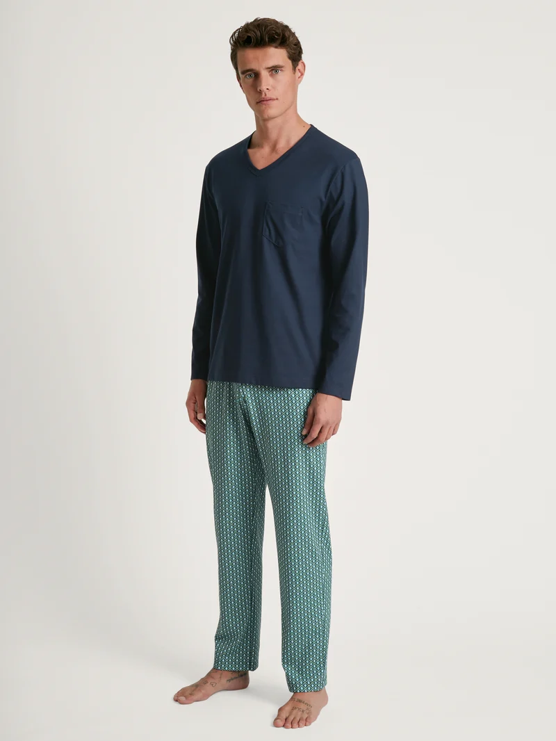 HERREN Pyjama, dark sapphire