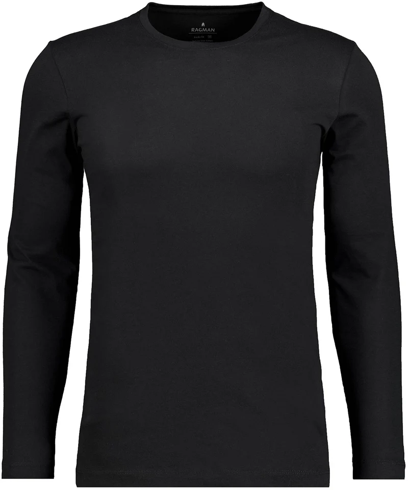 Langarm Shirt mit rundhals Bodyfit