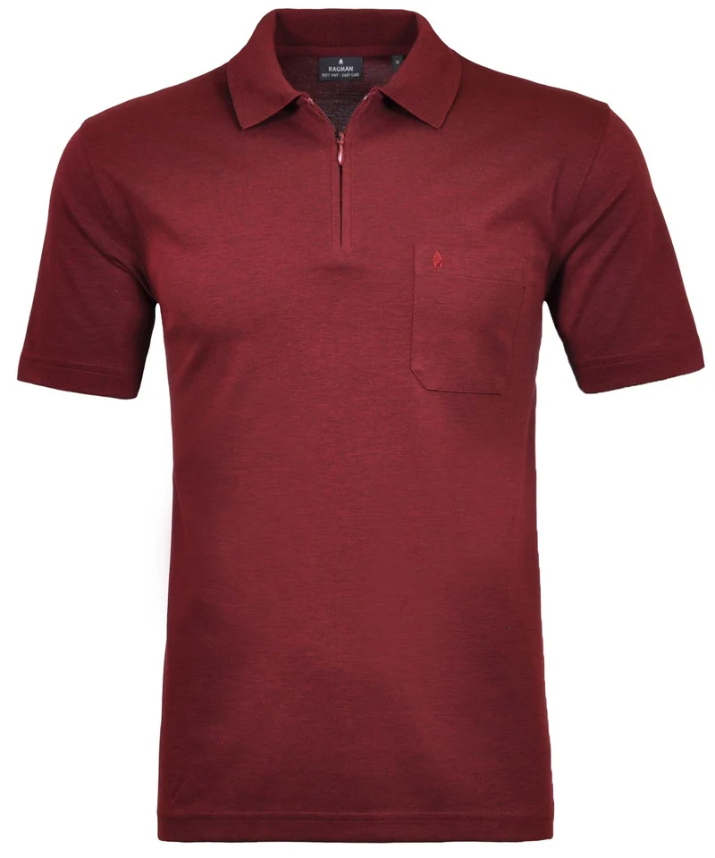 Softknit-Poloshirt mit Zip