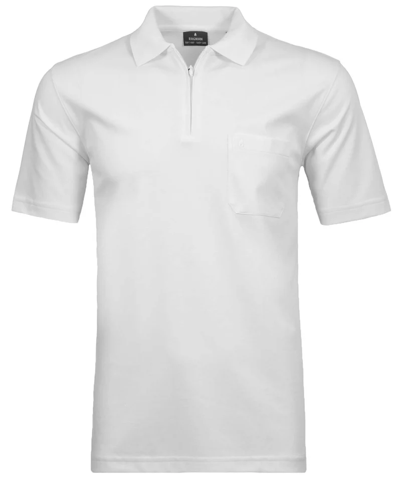 Softknit-Poloshirt mit Zip