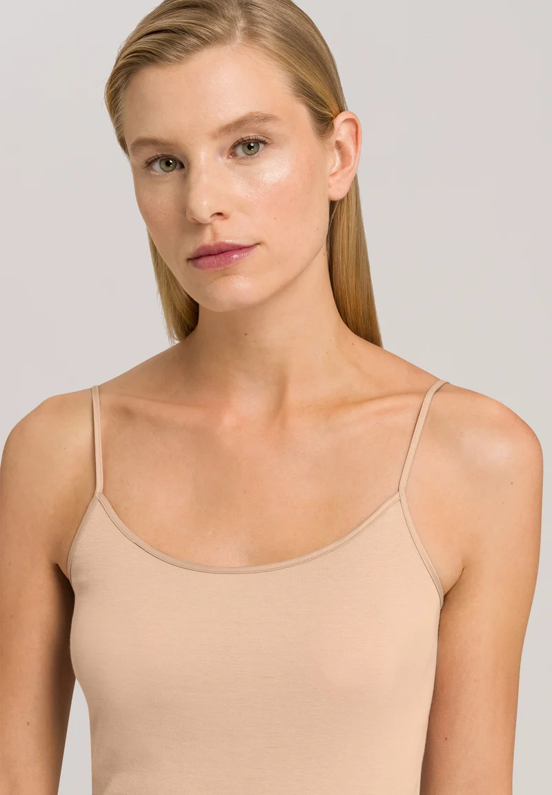 Cotton Seamless Spaghetti Top