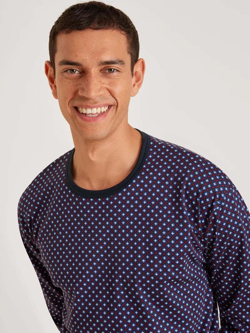 HERREN Pyjama mit Bündchen