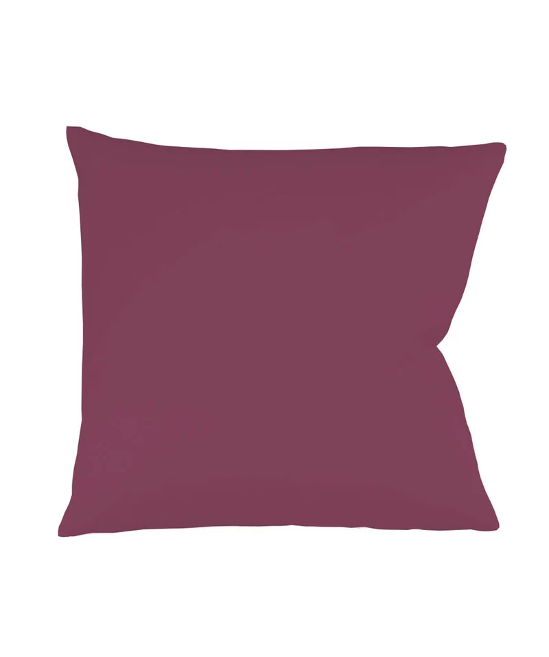 S-009100 | colours | fleuresse | Kissenhülle aus MAKO SATIN Beerenfarbe | 5015 HIMBEERE | 100% Baumwolle | 4043202362220