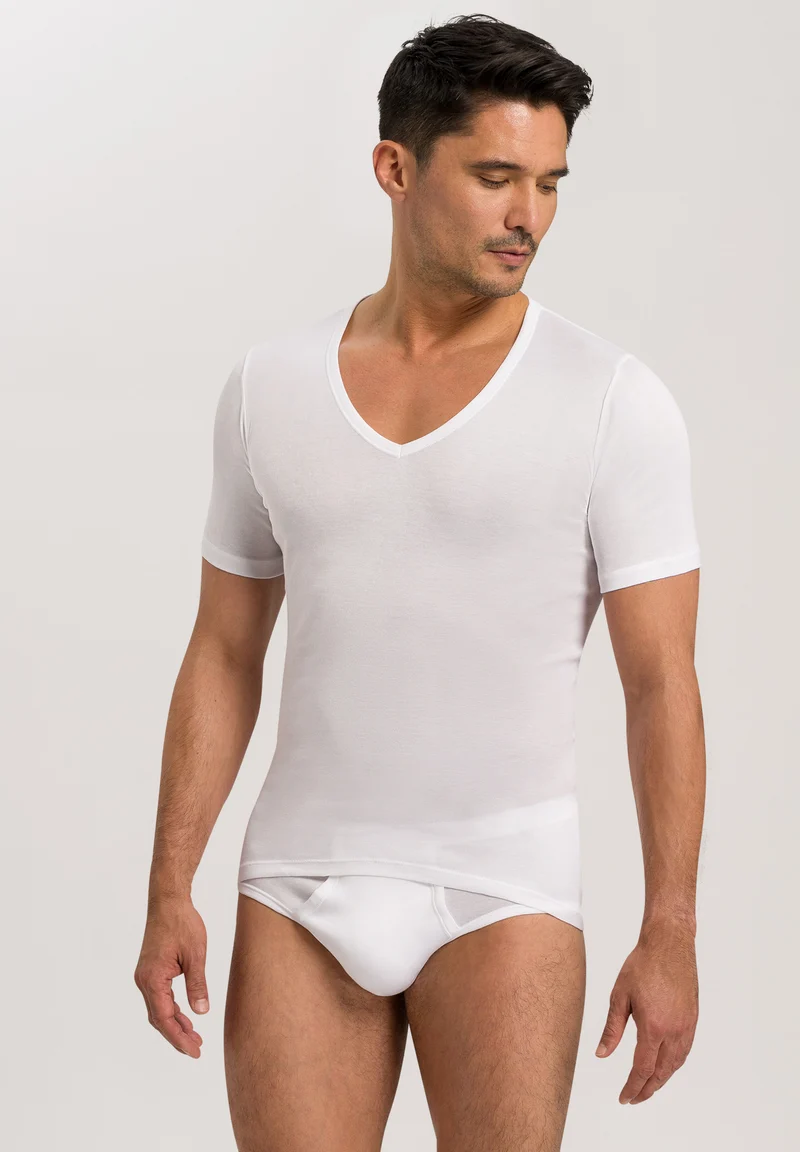 Cotton Pure SSLV Shirt V-Neck