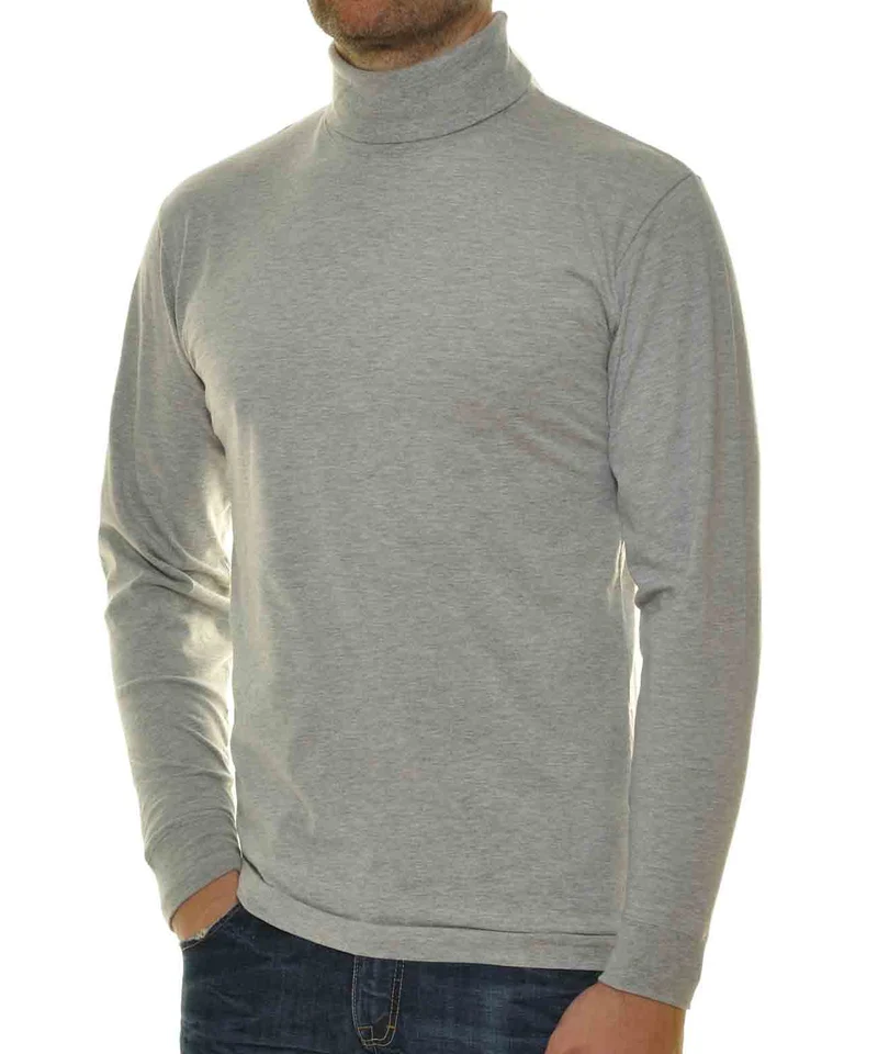 Basic Rollkragenshirt langarm