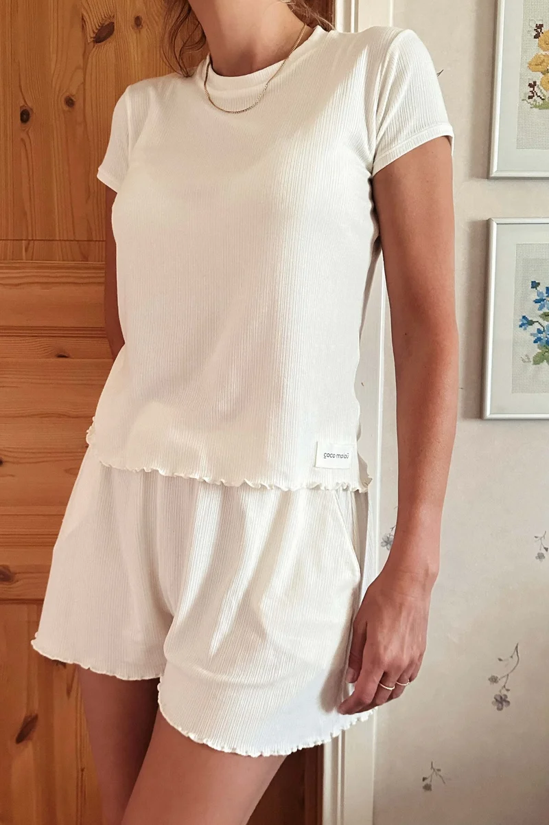 T-Shirt Pia in whisper white