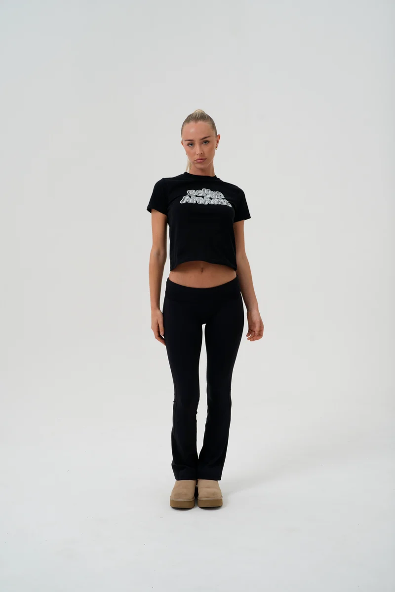Black Chrome Baby Tee