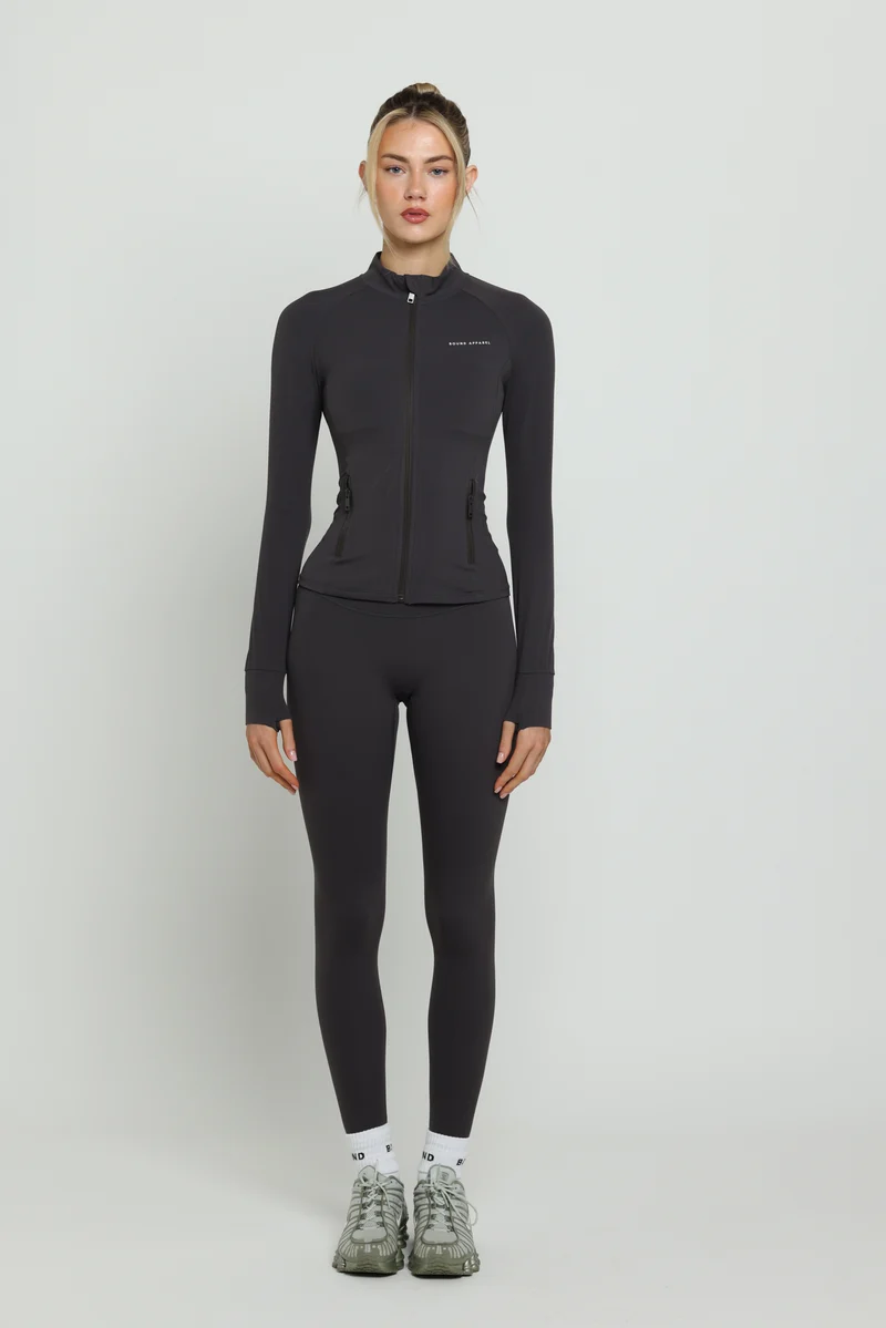 Charcoal Boundless Longline Cinch Jacket