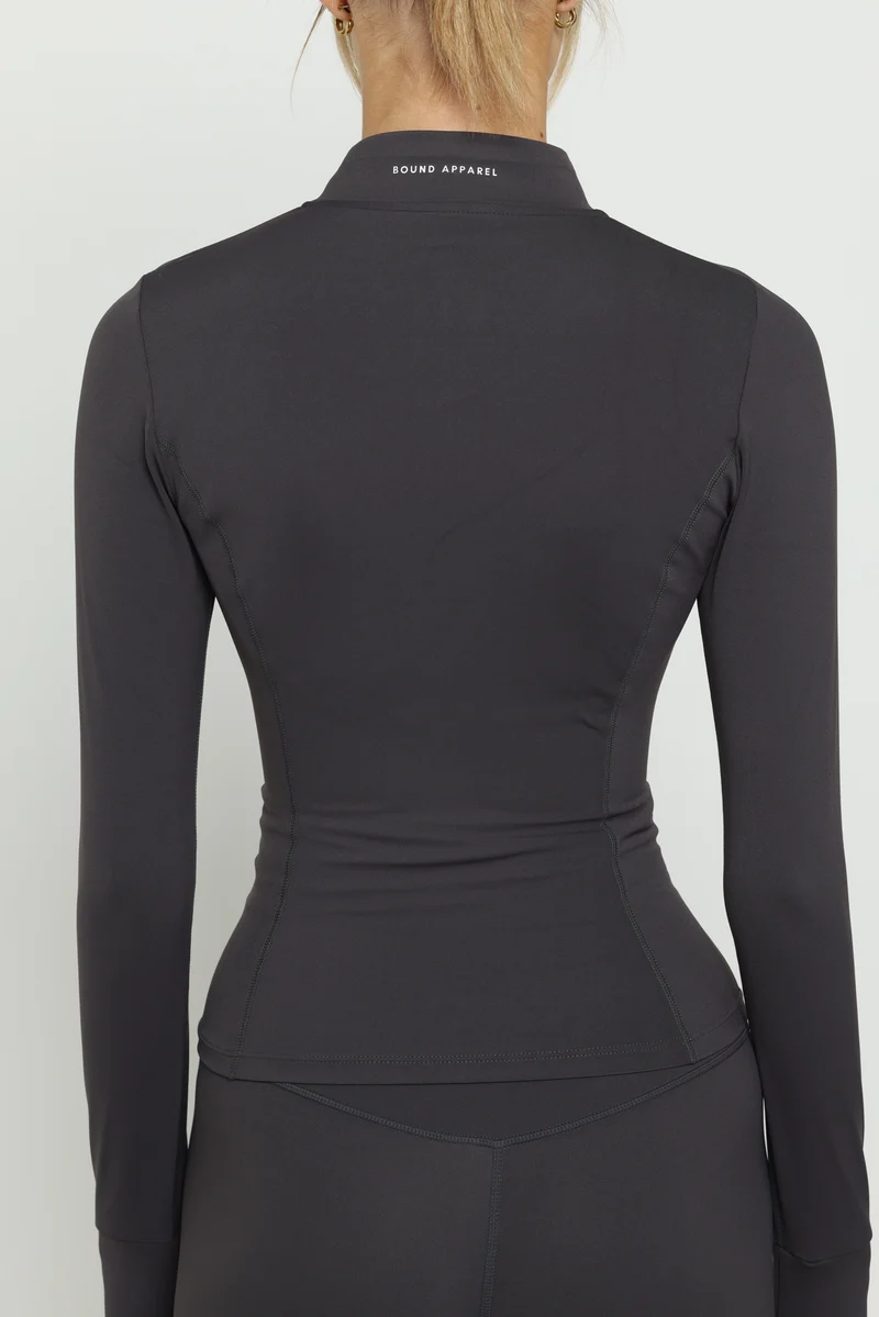 Charcoal Boundless Longline Cinch Jacket