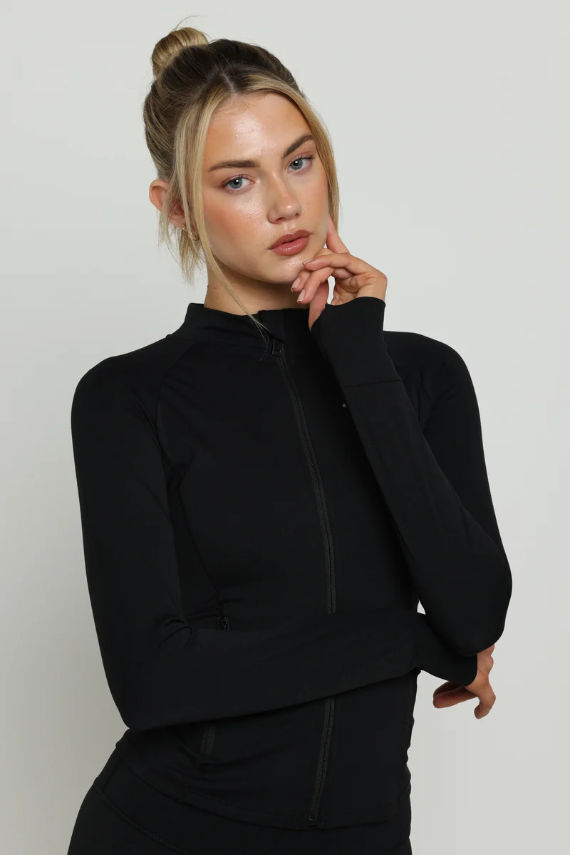 Black Boundless Longline Cinch Jacket