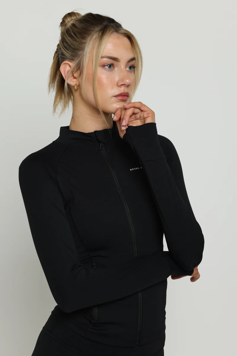 Black Boundless Longline Cinch Jacket