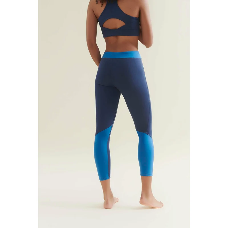 7/8 Dynamic Gym Leggings - Deep Night Blue/Shoreline Blue