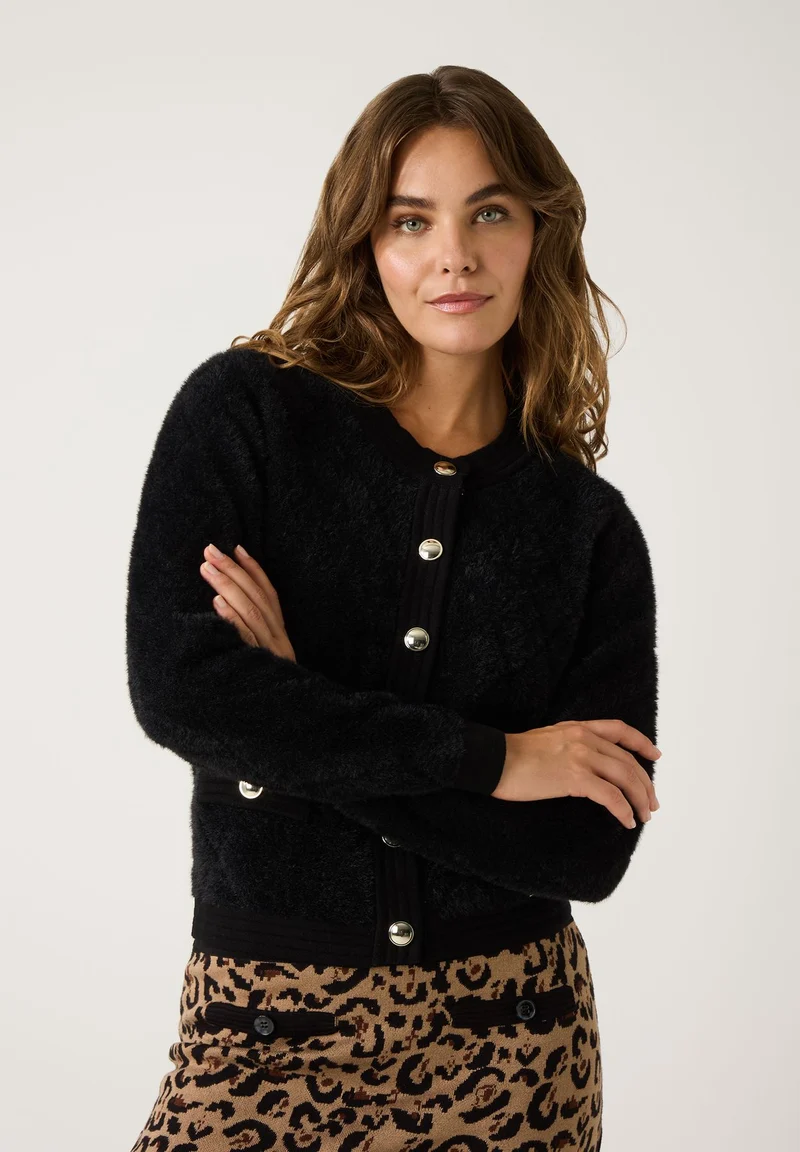 Cardigan mit dekorativen Knöpfen