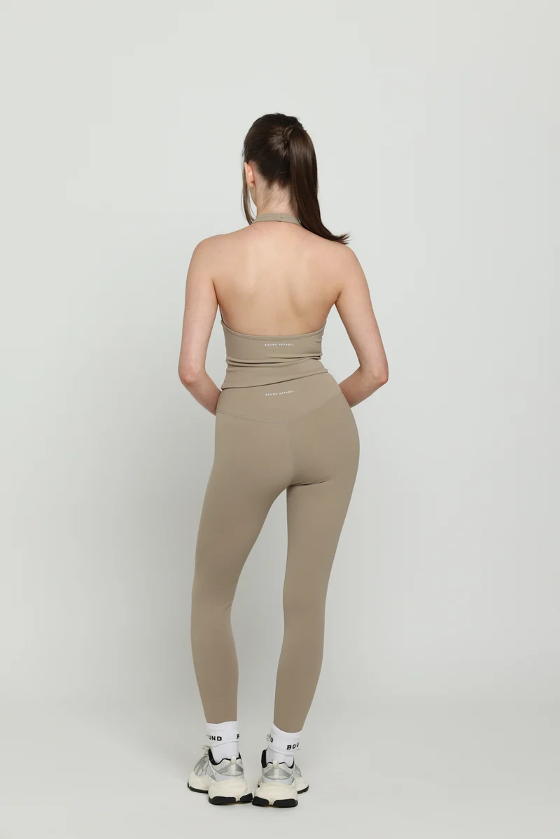 Almond Halter Boundless Tank