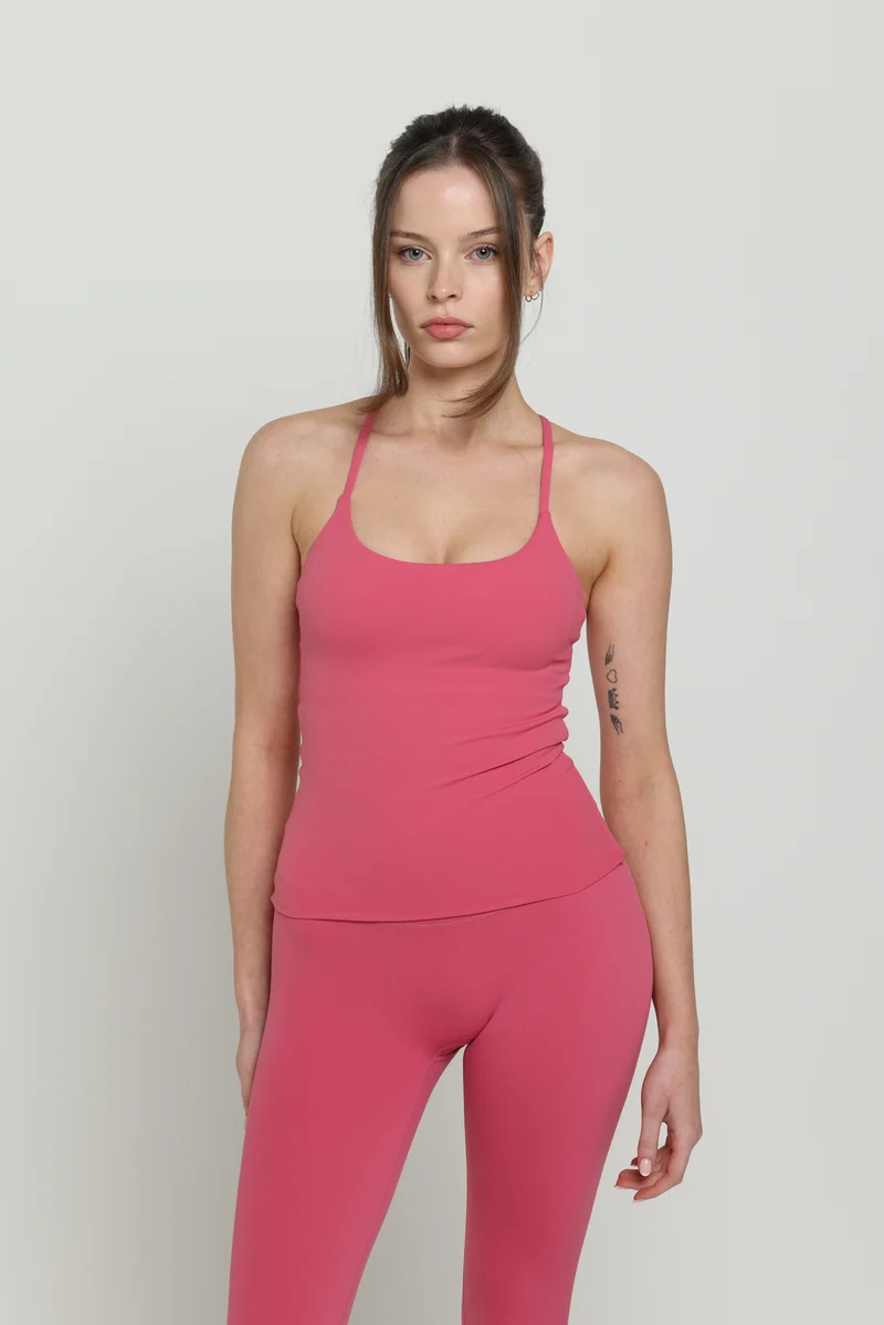 Fuchsia Pink Racer Boundless Tank