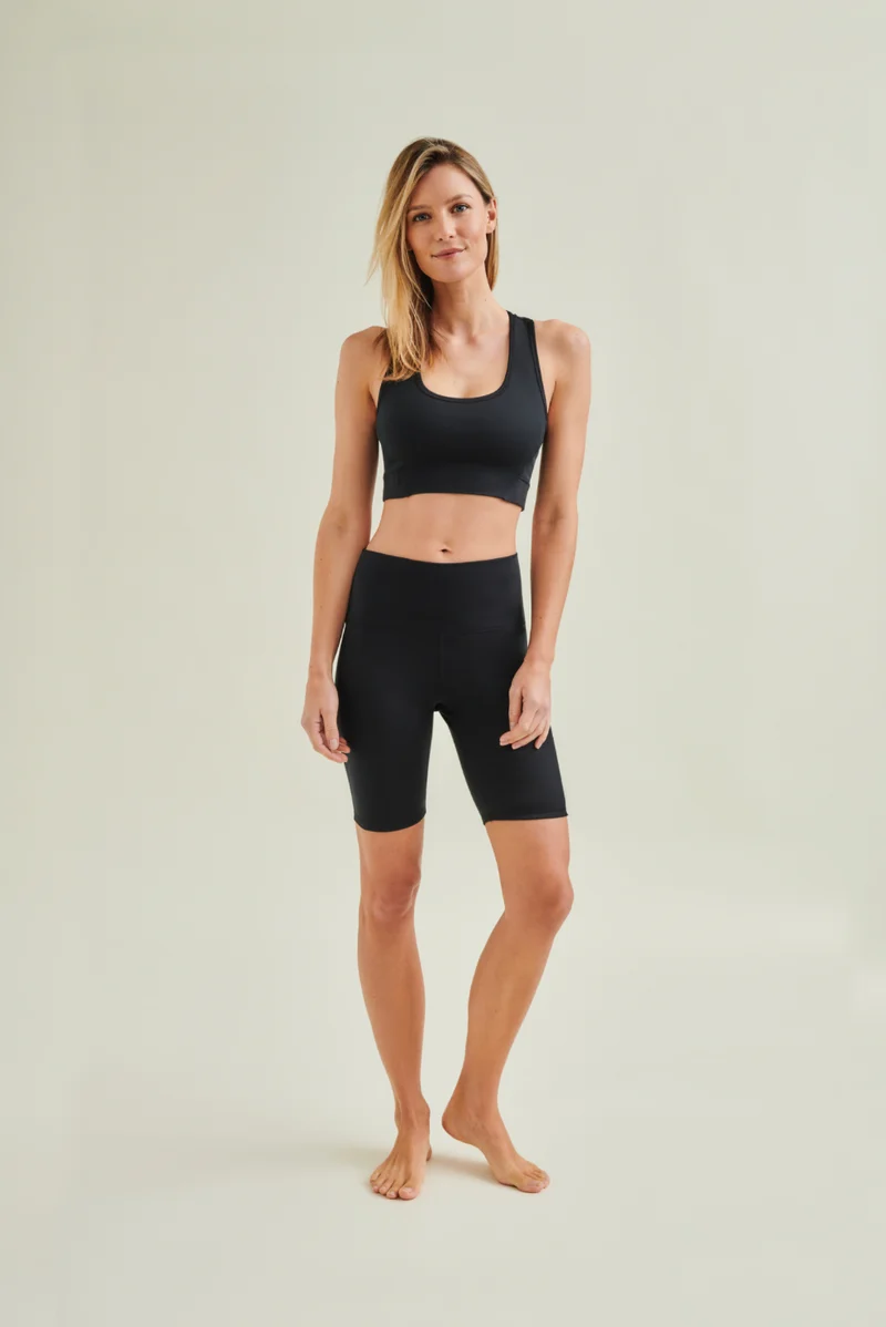 Active Shorts - High Waist - Caviar Black