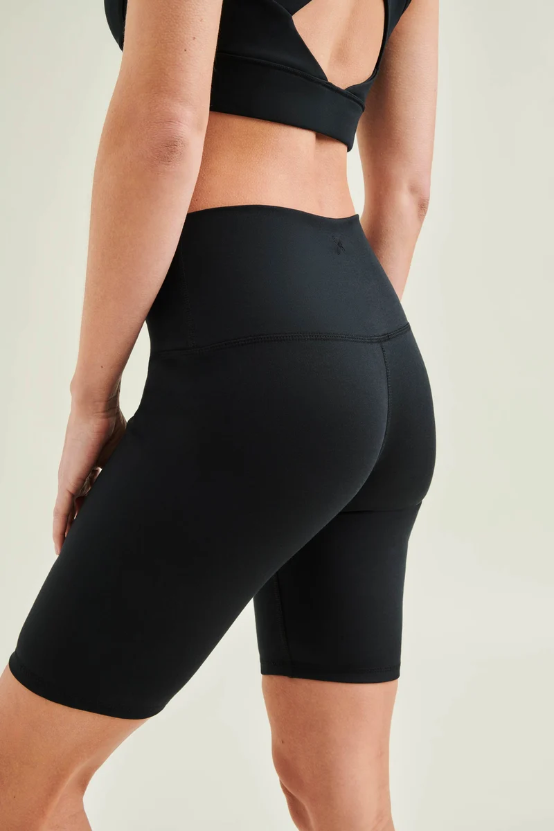Active Shorts - High Waist - Caviar Black