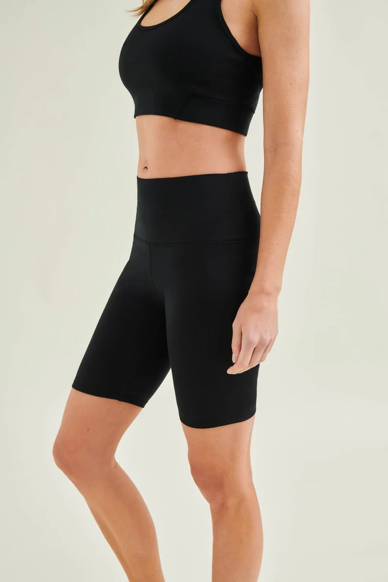 Active Shorts - High Waist - Caviar Black