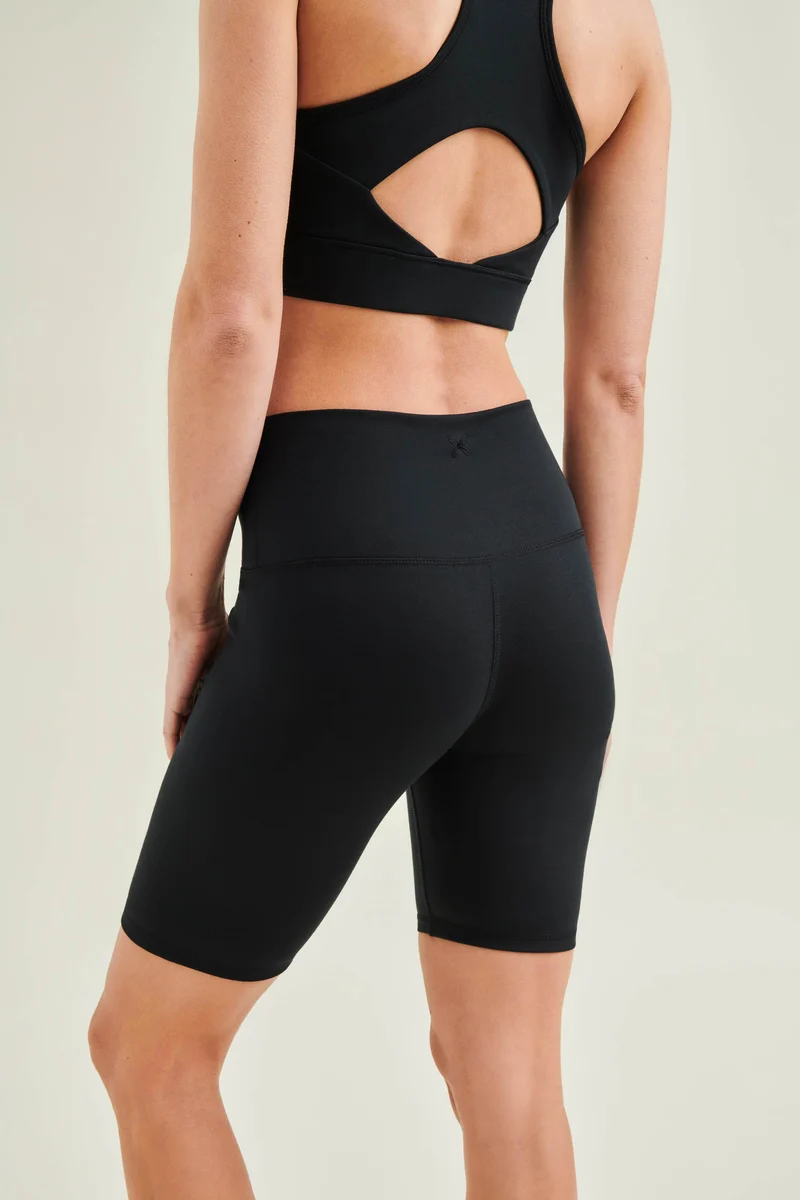 Active Shorts - High Waist - Caviar Black