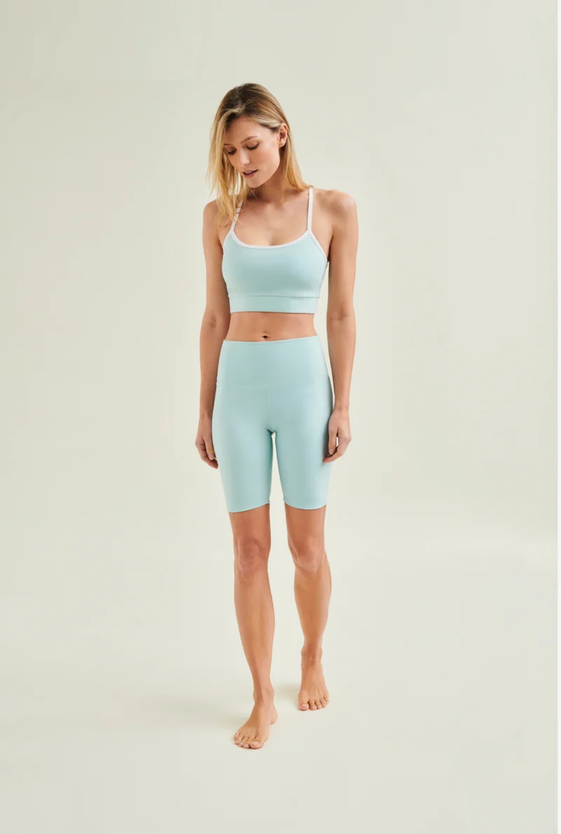 Active Shorts - High Waist - Sea Green