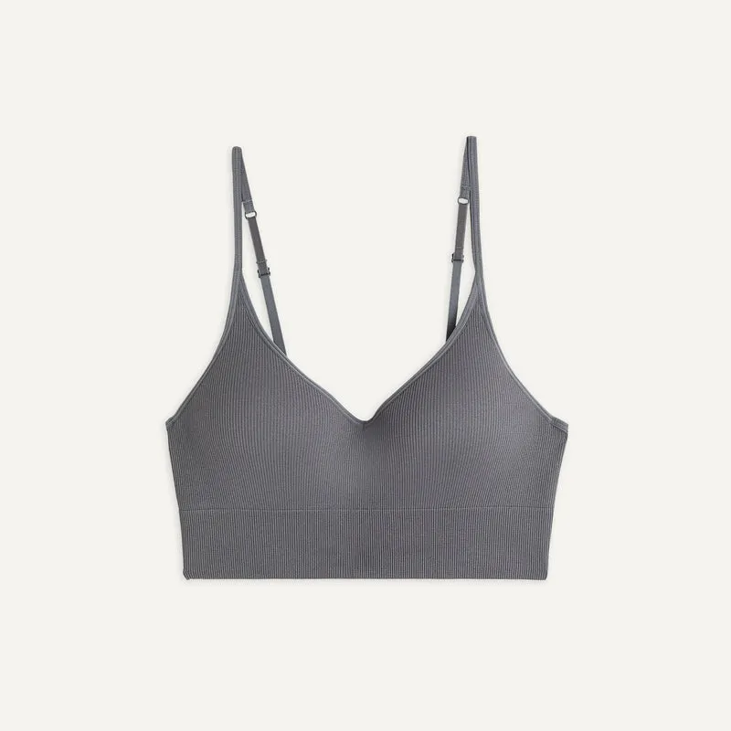 20-Light Push-up Ribbed Bralette